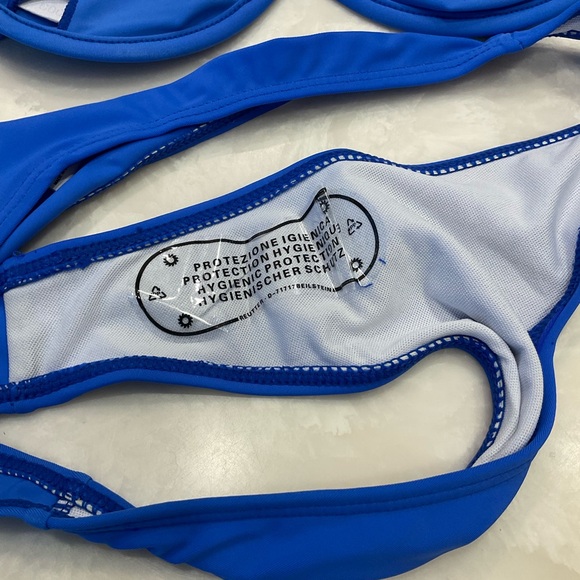 Bikini Two Piece, Royal Blue, Size M, NWOT, Removable Top Insert - Picture 10 of 10
